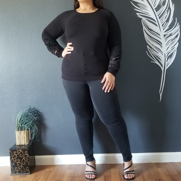 Maurices Black Knit Top - Picture 3 of 5